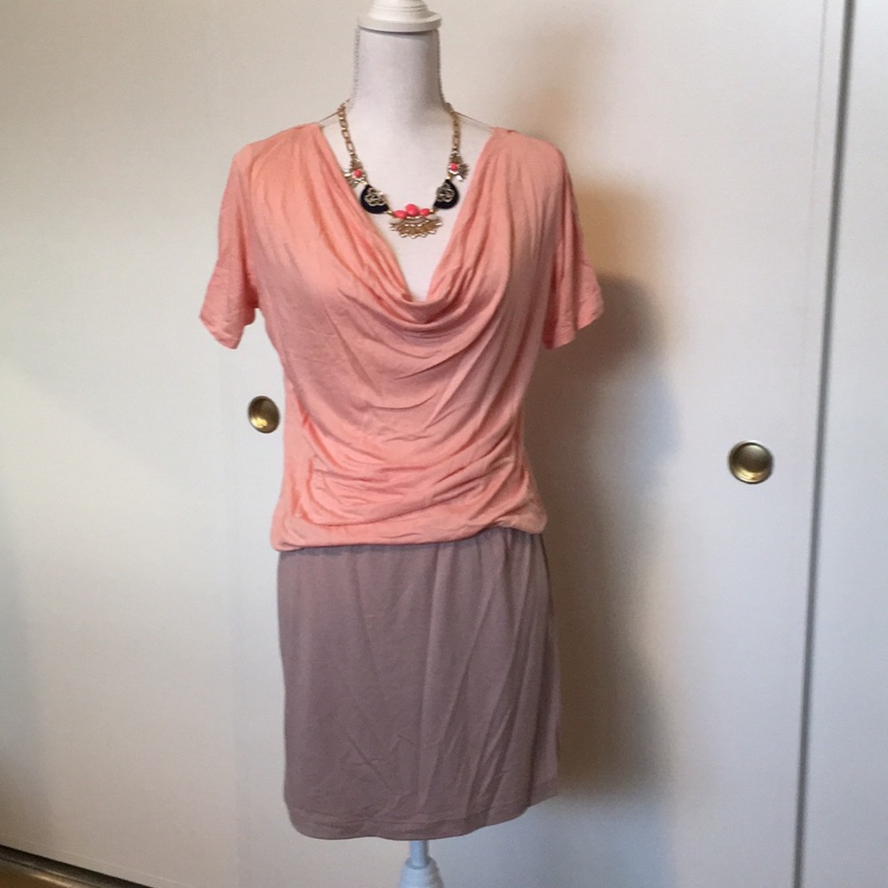 Uniqlo knit dress two tone
